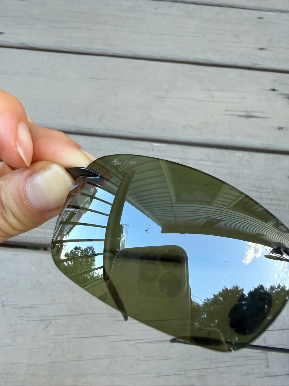 Maui Jim Lighthouse Polarized Rimless Sunglasses